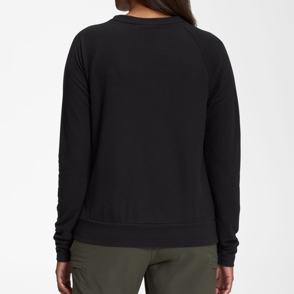 NWT The North Face Westbrae Knit Crew 1X Black Hiking Layering Top Fall Outdoor - Picture 2 of 10